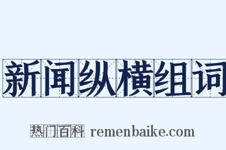 新闻纵横组词是什么意思的图片